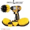 Drill Brush Power Scrubber By Useful Products 5 in W 5 in L Brush, Yellow Y-S-542CO-QC-DB - alternate 8